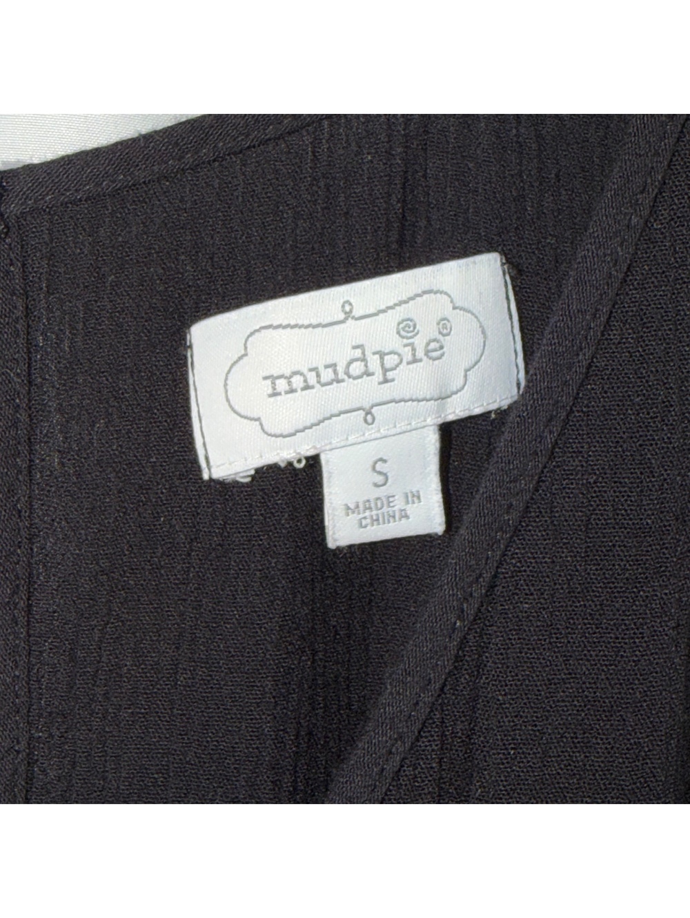 Mud Pie Black Ruffle Romper Size Small Rayon - Picture 5 of 9